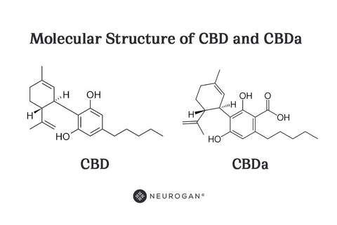 CBD and CBDa Molecular Structure