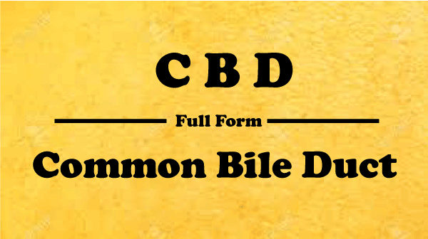 CBD Full Form