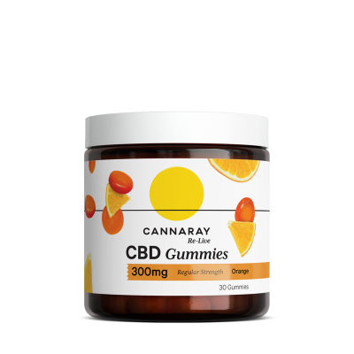 Cannaray CBD Gummies 300mg Regular Strength