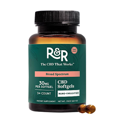 R&R Medicinals THC-Free CBD Softgels